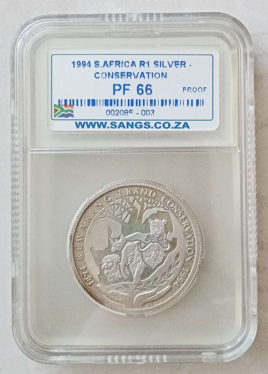 1994 Conservation proof silver R1 SANGS PF66