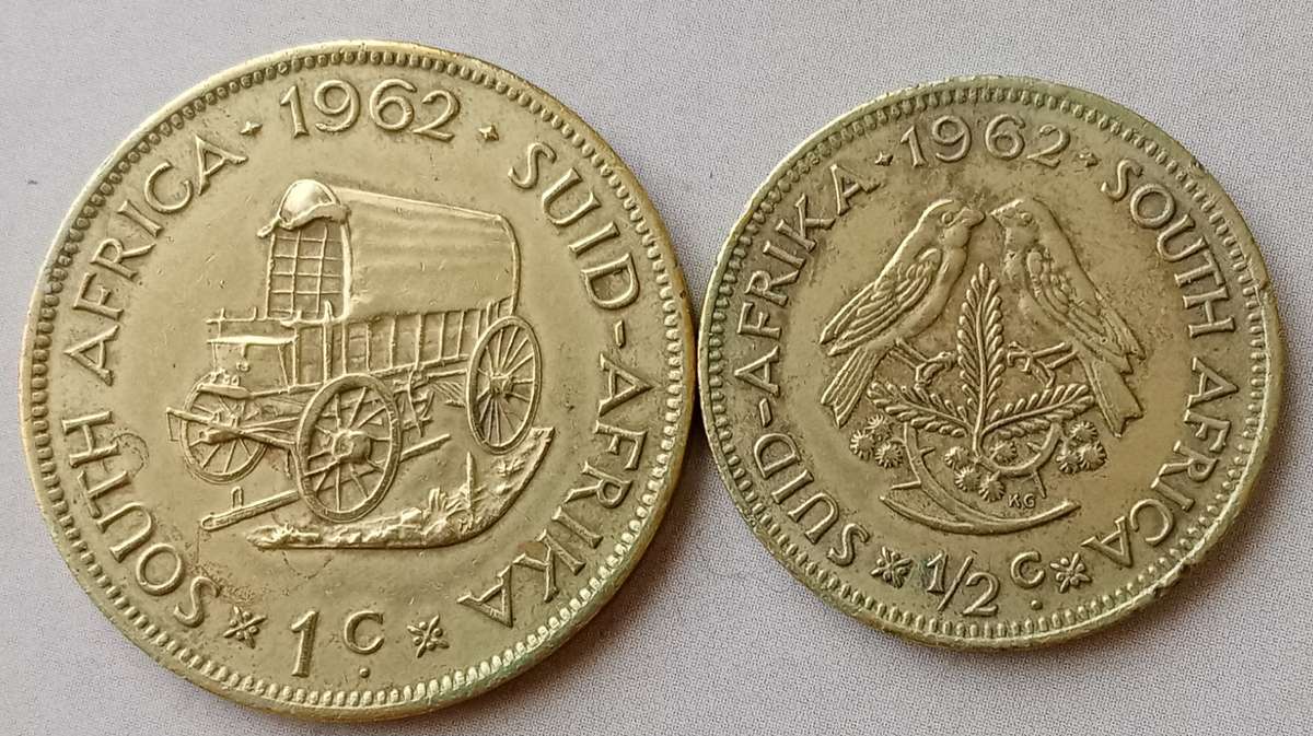 1962 Republic 1c and 1/2c set