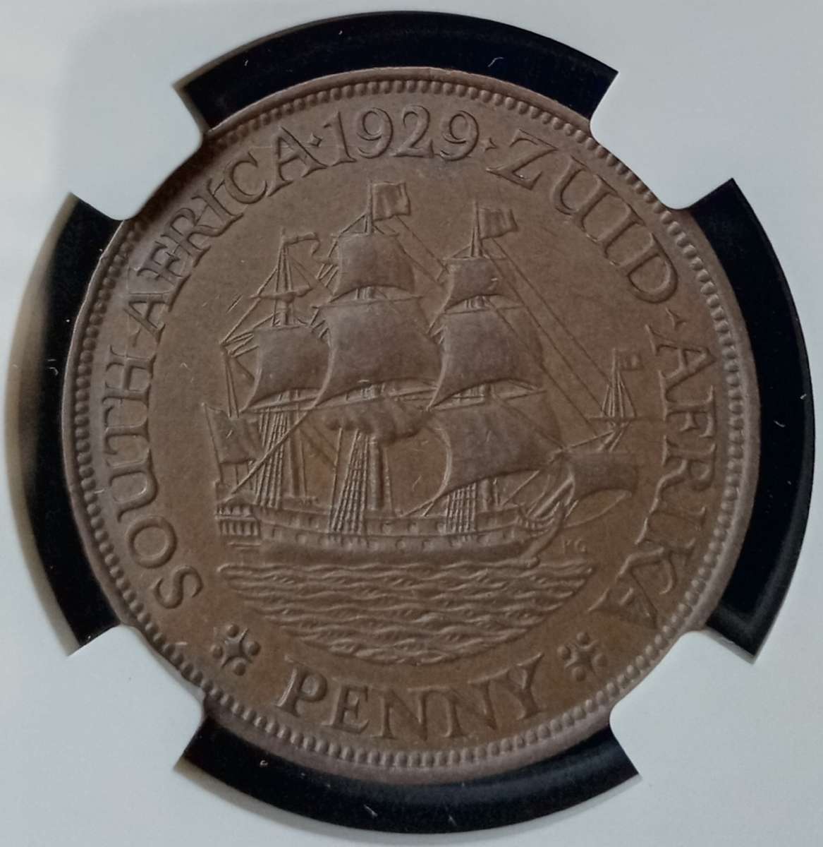 1929 Union penny NGC AU55 BN