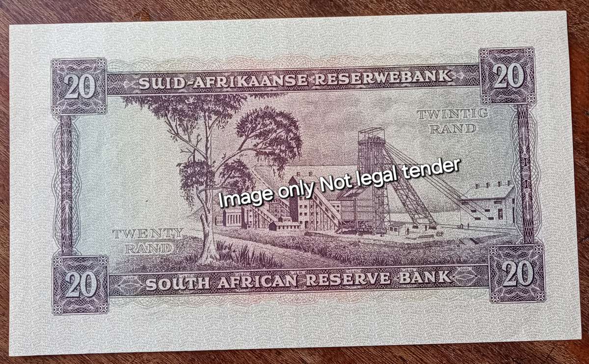 Nice 1961 M.H de Kock R20 note in crisp XF+