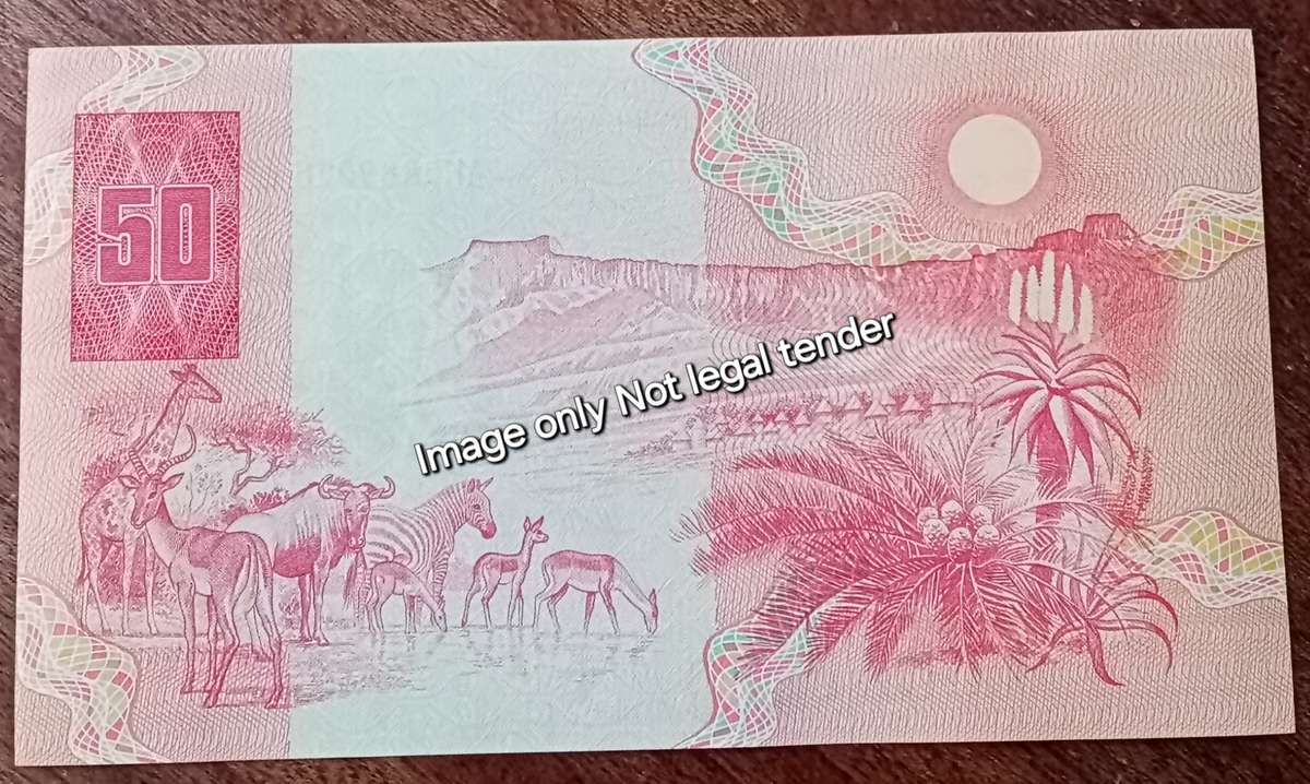 1990 CL Stals R50 note in crisp AU+