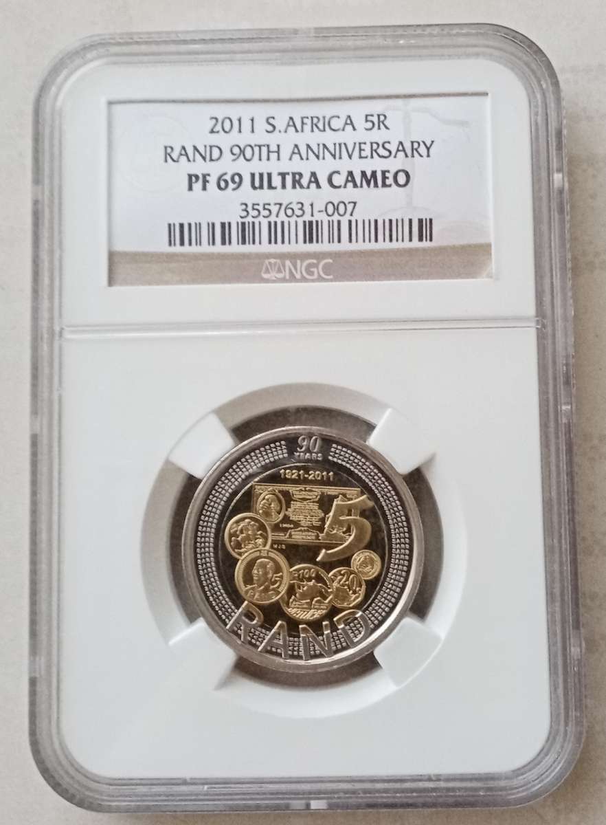 2011 SARB 90th anniversary proof R5 NGC PF69 Ultra Cameo