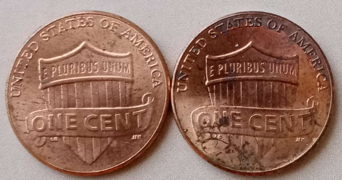 Lot of two 2016 Lincoln 1c coins