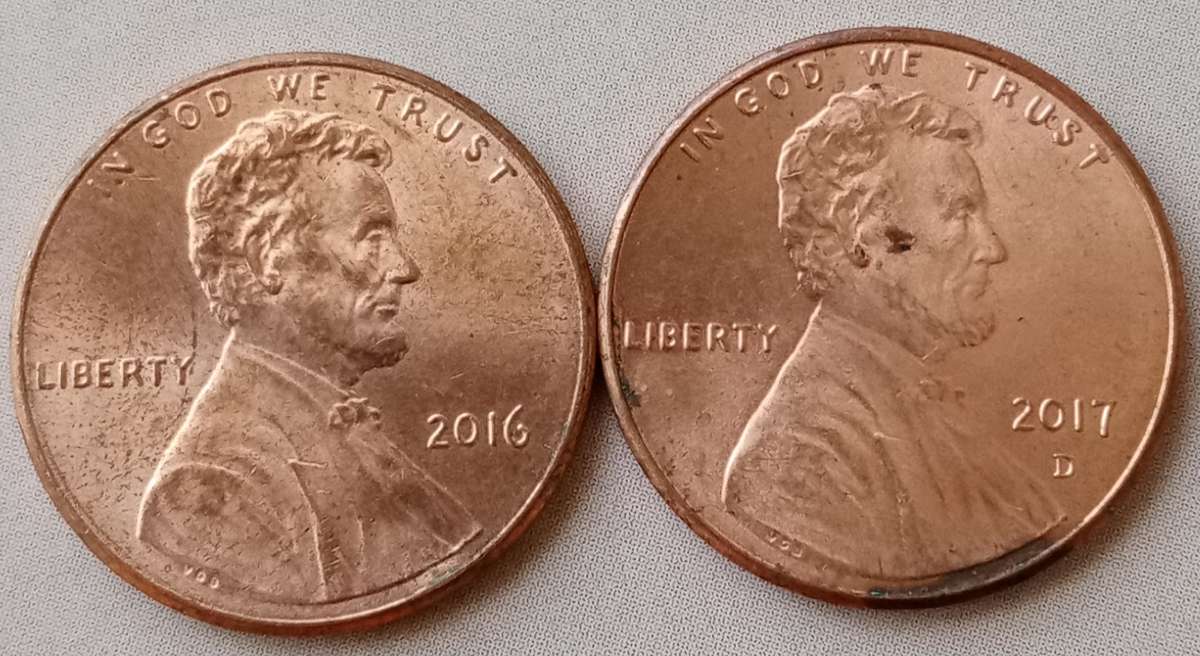 2016 and 2017 Lincoln 1c set (Philadelphia and Denver Mint)