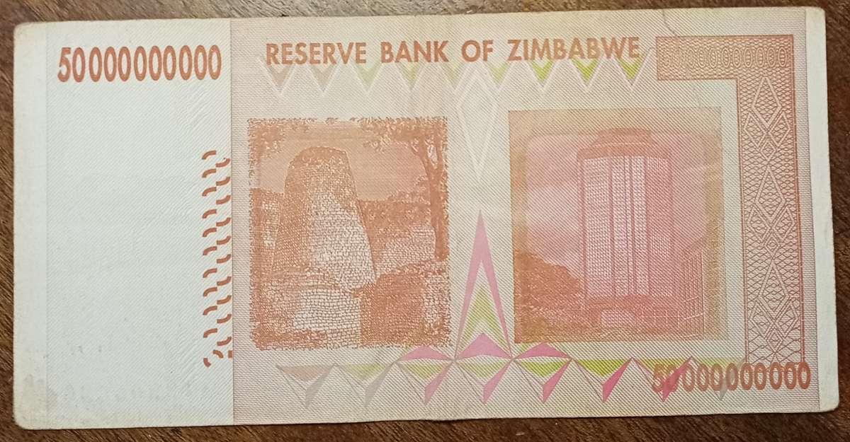 2008 Zimbabwe 50 Billion dollars.