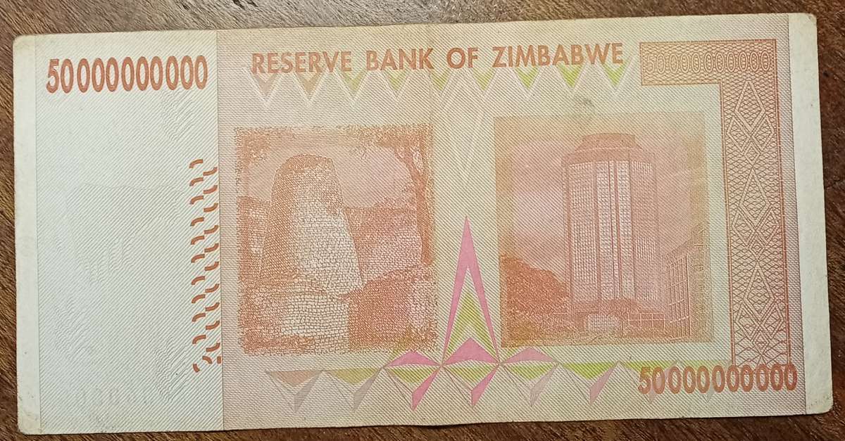 2008 Zimbabwe Fifty Billion dollars