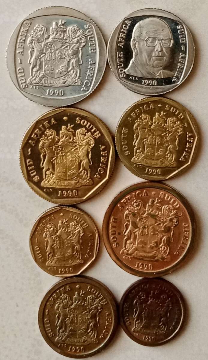 1990 Uncirculated set from R2-1c with scarcer R1