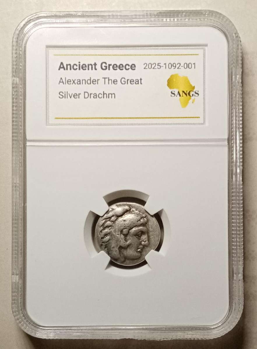 Ancient Greece: Alexander The Great (336-323 BC) silver Drachm SANGS graded