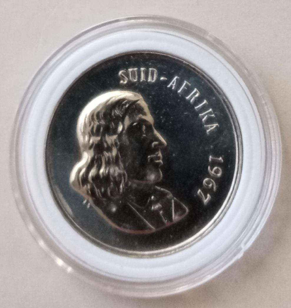 Encapsulated 1967 Afrikaans Republic proof 20c
