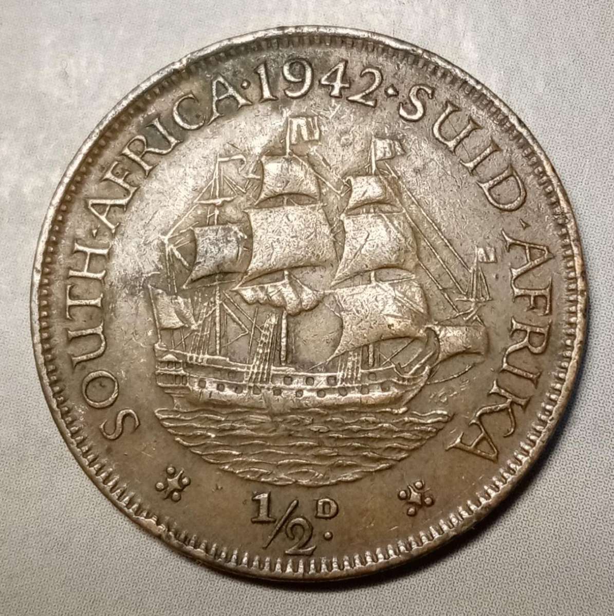 1942 Union 1/2 Penny .