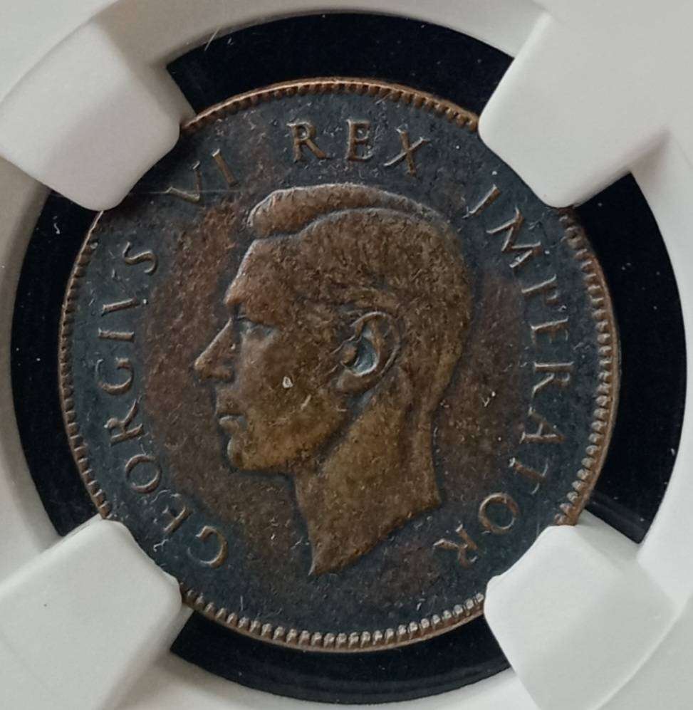 1938 Union 1/4 penny NGC AU58 BN (lower mintage)