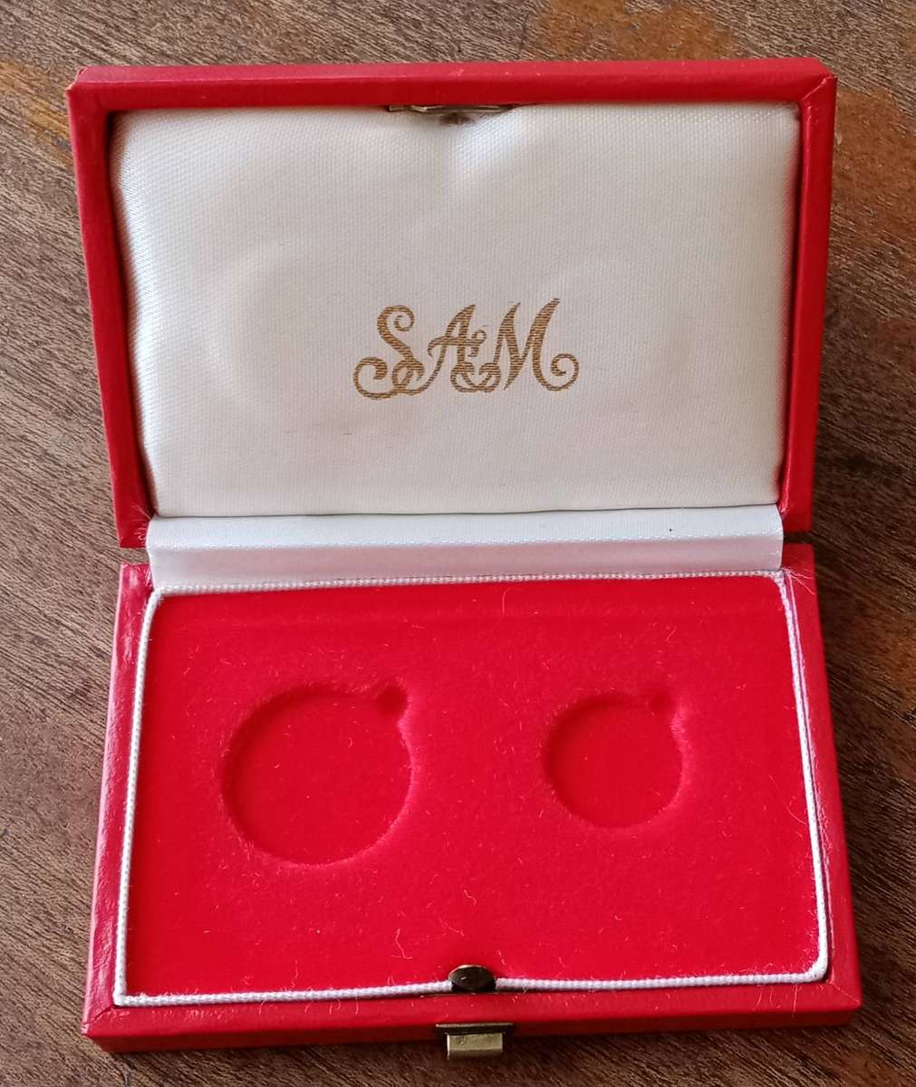 Empty S.A Mint box for a gold 1/4 oz and 1/10 oz (Not encapsulated)