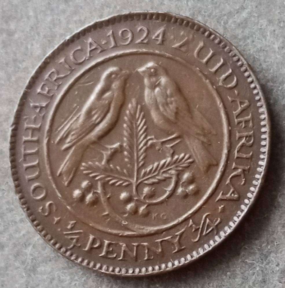 1924 Union 1/4 penny (lower mintage)