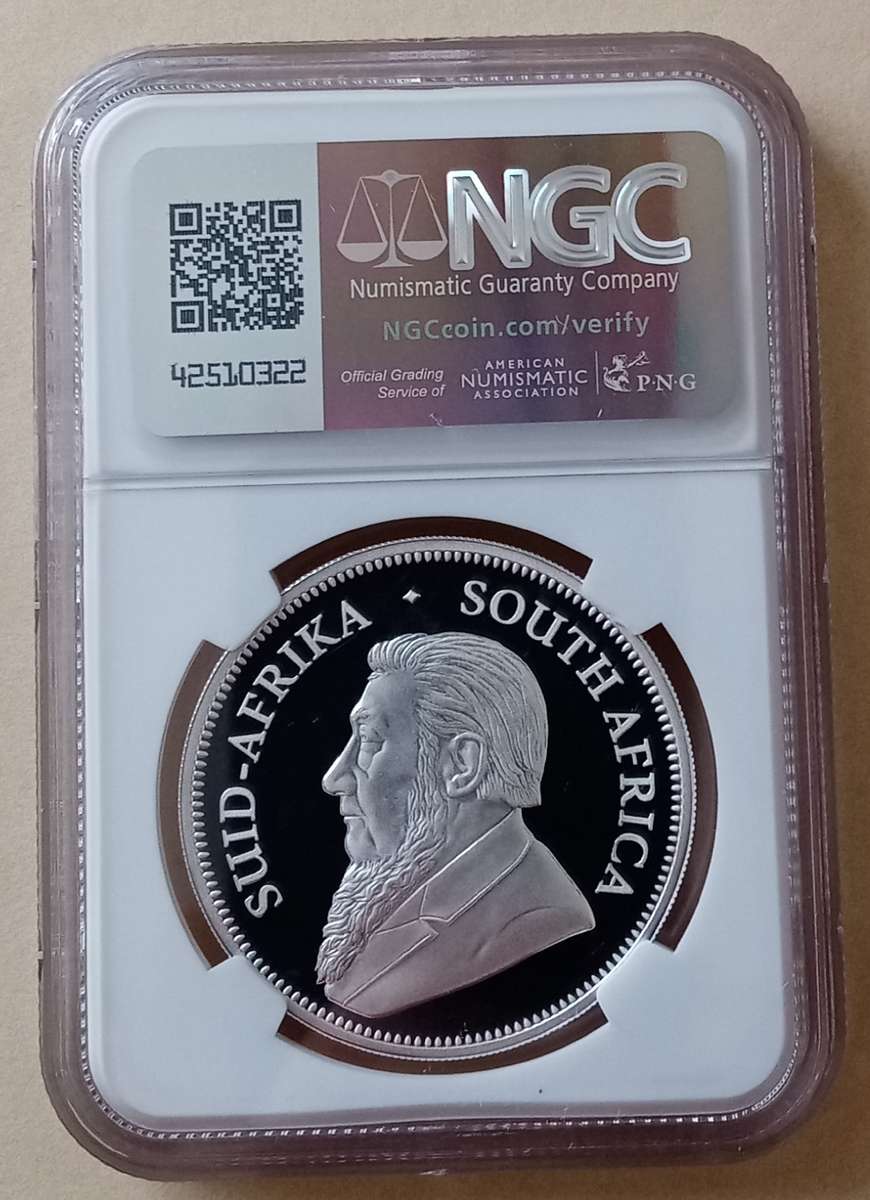 2023 Proof 1oz silver Krugerrand NGC PF69 UC (Leopard Privy)