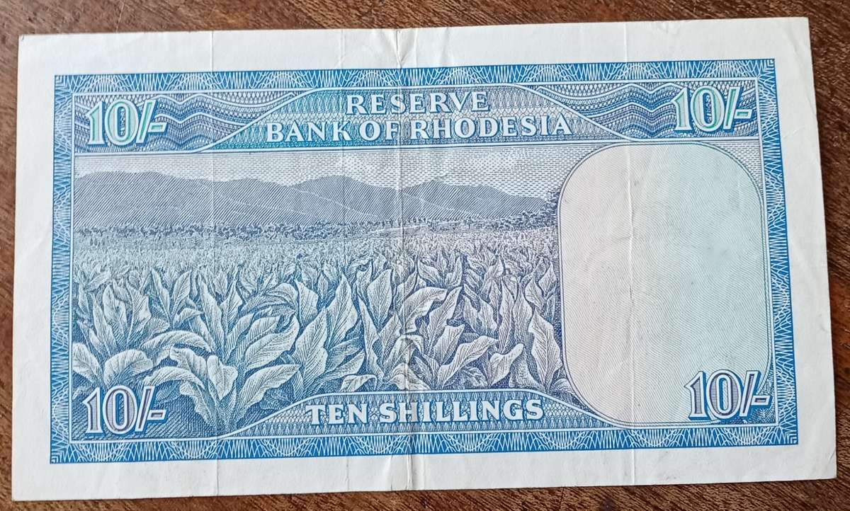 Scarcer 1966 Rhodesia 10 Shillings