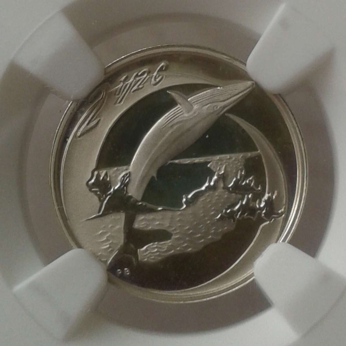 2002 Southern Right Whale proof silver 2 1/2c NGC PF69 Ultra Cameo (Top Pop)