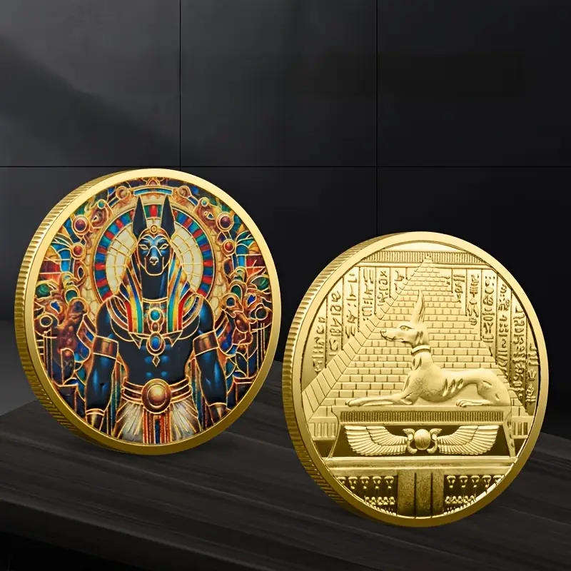 Ancient Egyptian god Anubis commemorative novelty coin (40mm)