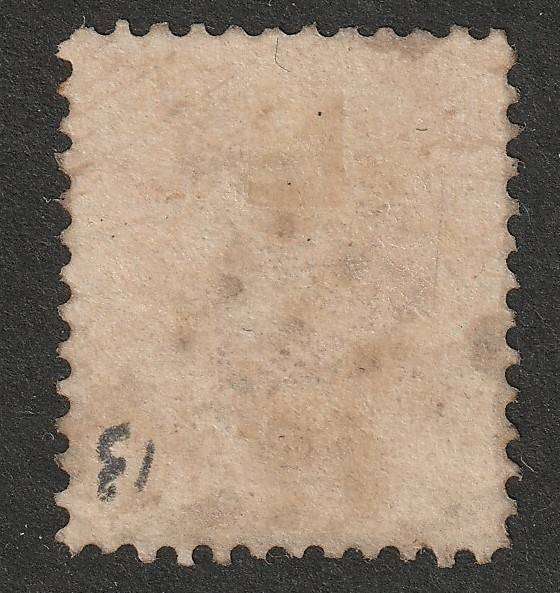 BELGIUM -  1863 King Leopold I Issue 40c red Perf. 12&1/2 (NO WMK) USED