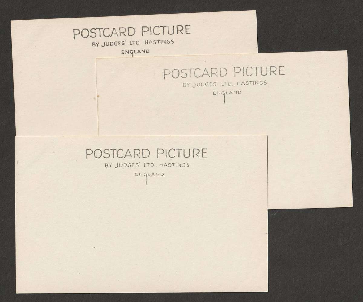 ENGLAND - CHURCHES  3 early 1900 black&white postcards pictures UNUSED