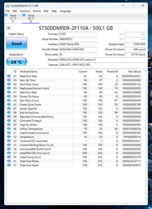 HDD - Western Digital 500GB