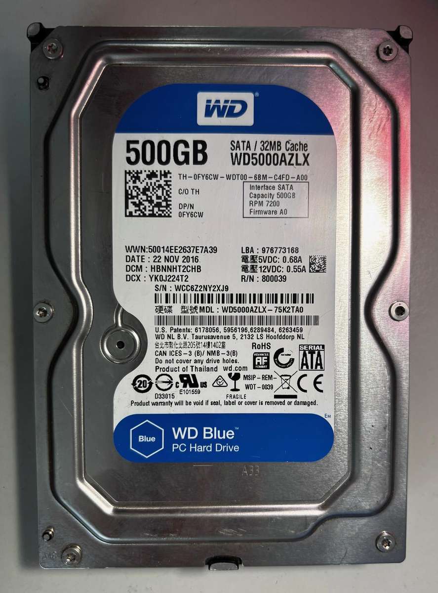 HDD - 500GB Western Digital