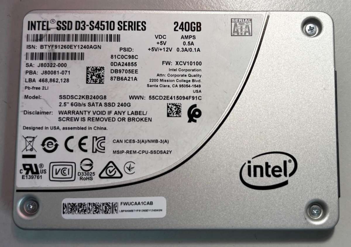 SSD - 240GB Intel
