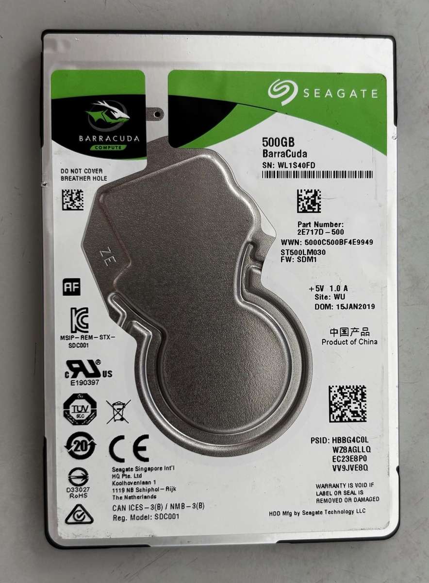 HDD - 500GB Seagate