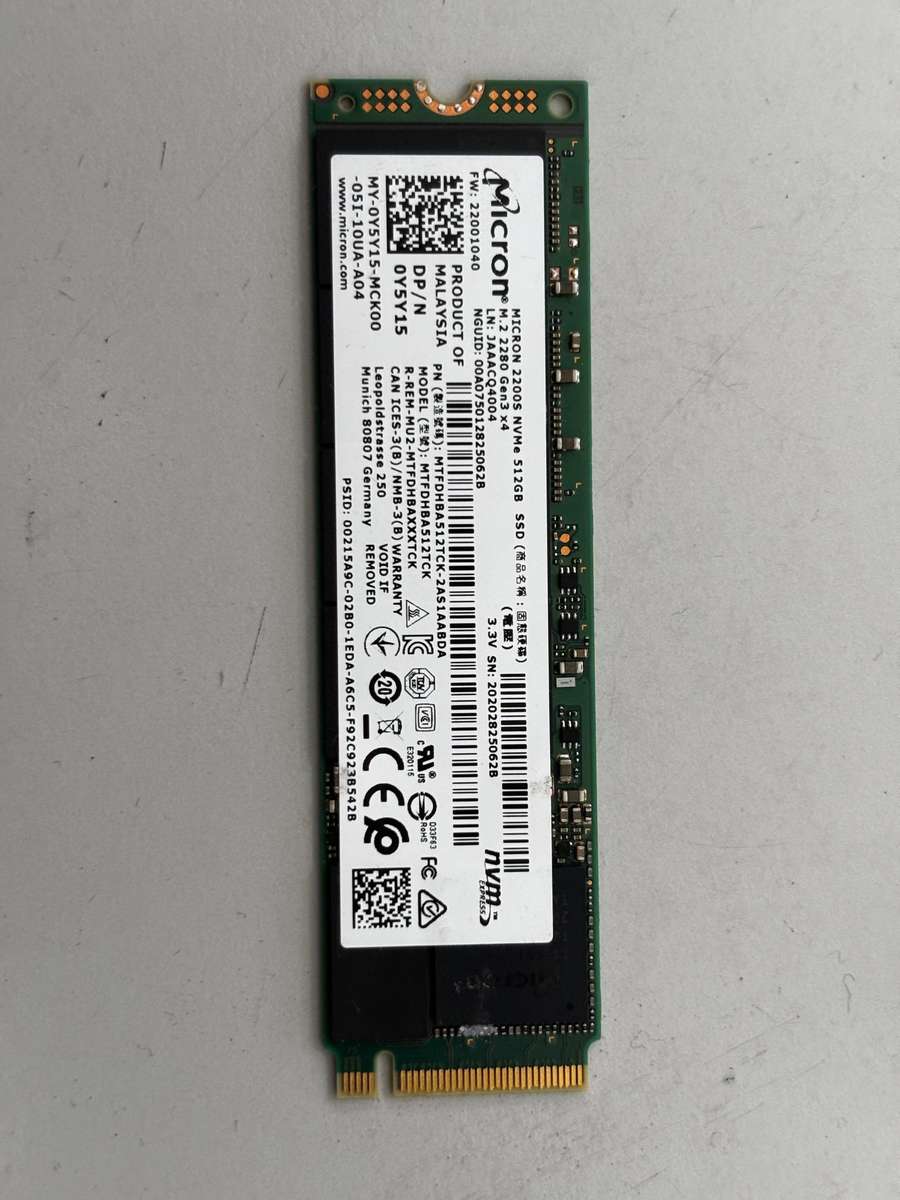 NVMe - 512GB Micron SSD