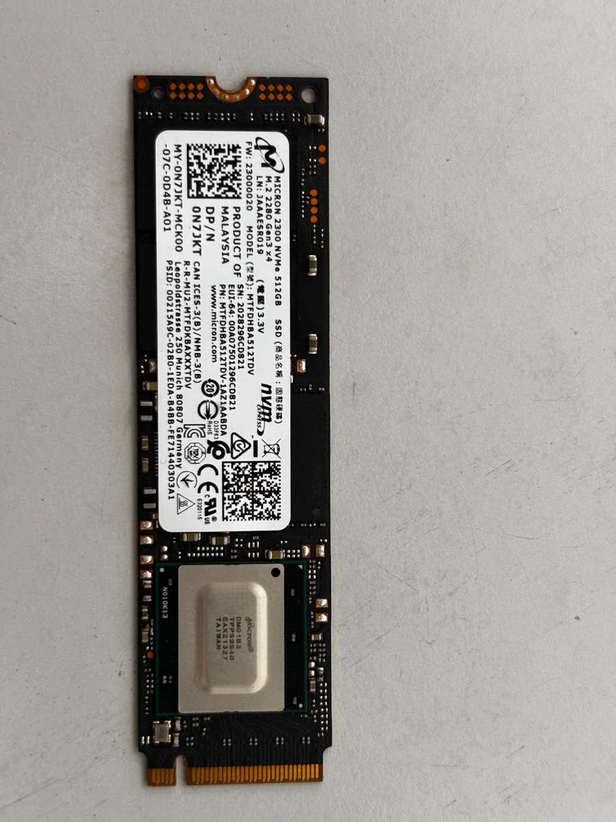NVMe - 512GB Micron SSD