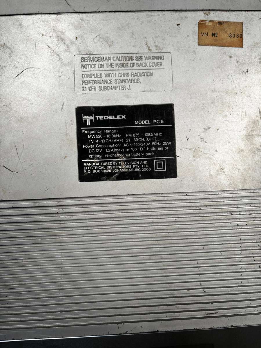 VINTAGE TEDELEX TV RADIO