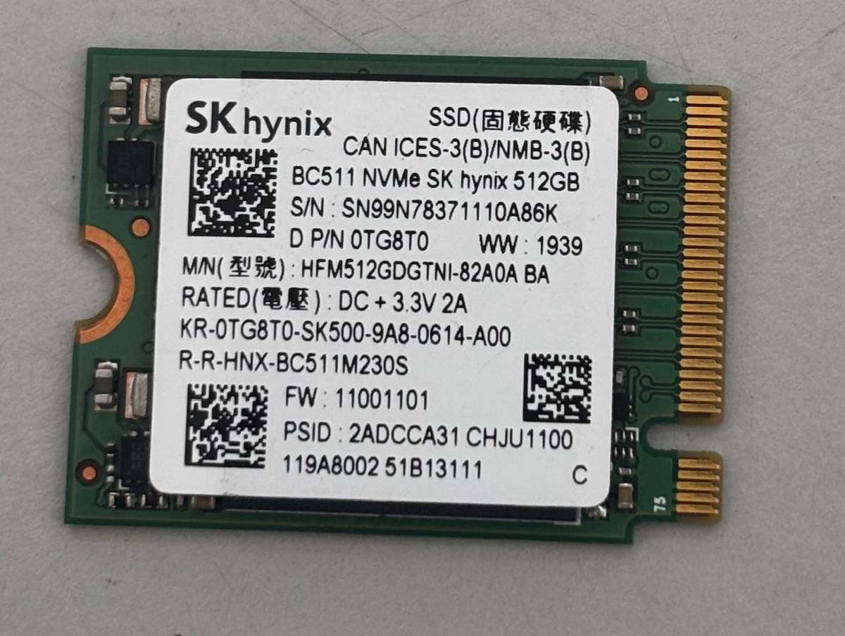 NVMe - 512GB SK Hynix