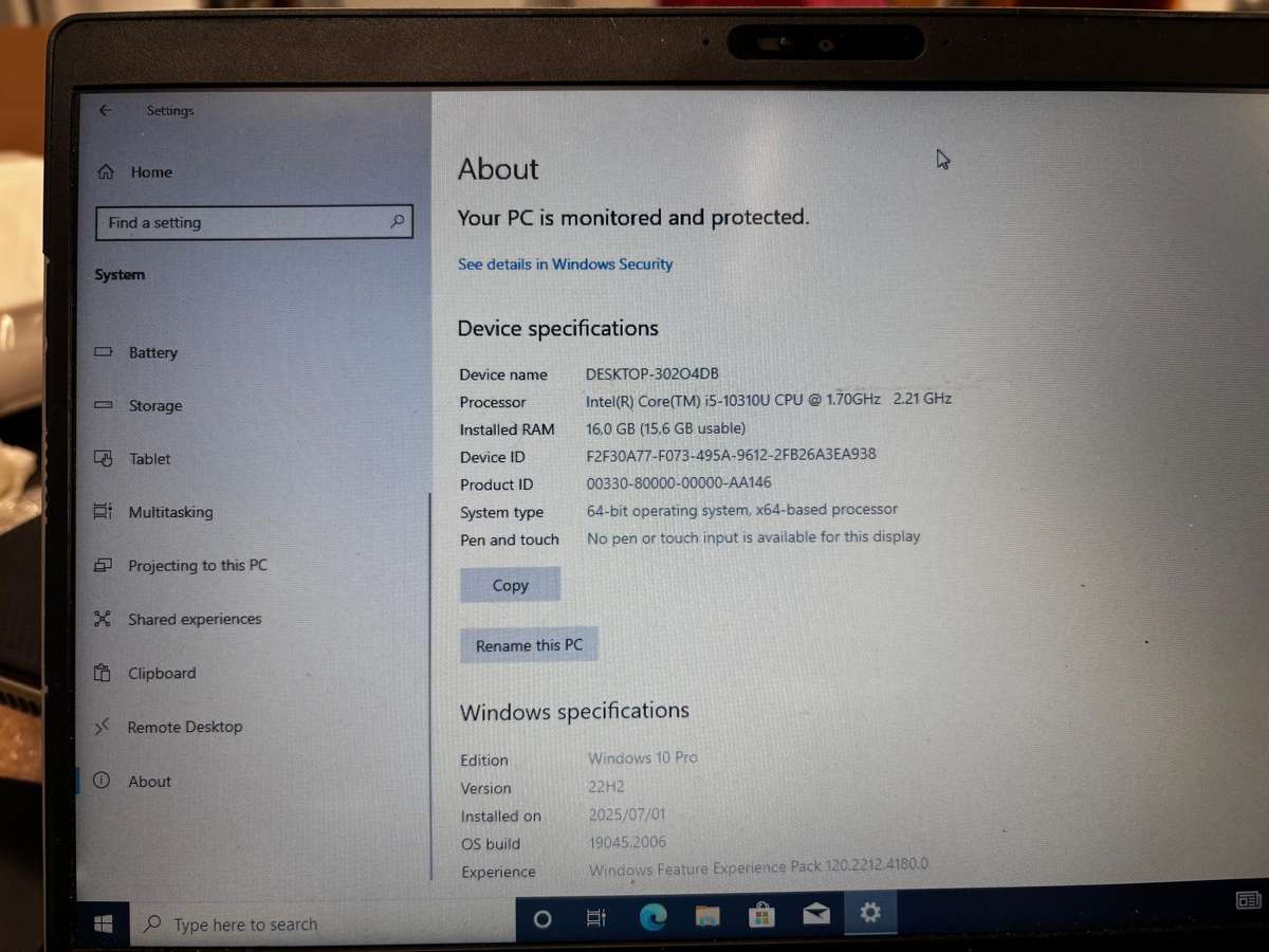 Dell Latitude 5410 - NEEDS WORK