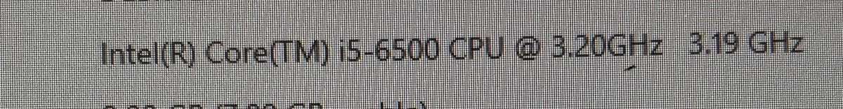 Intel i5-6500 CPU
