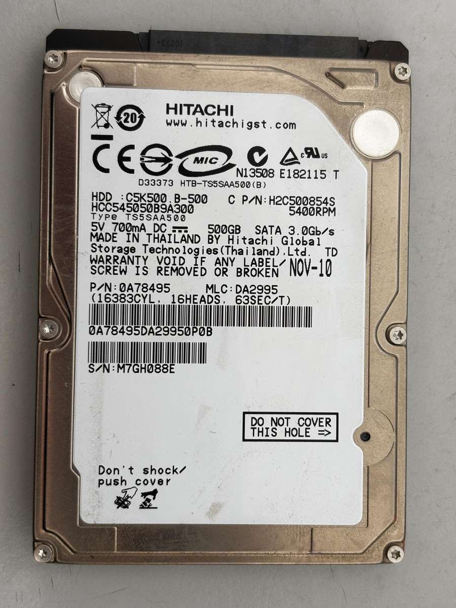 HDD - 500GB Hitachi 2.5"