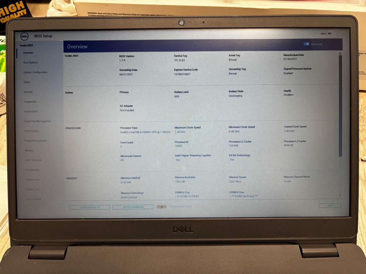 Dell Vostro i3 10th Gen Laptop