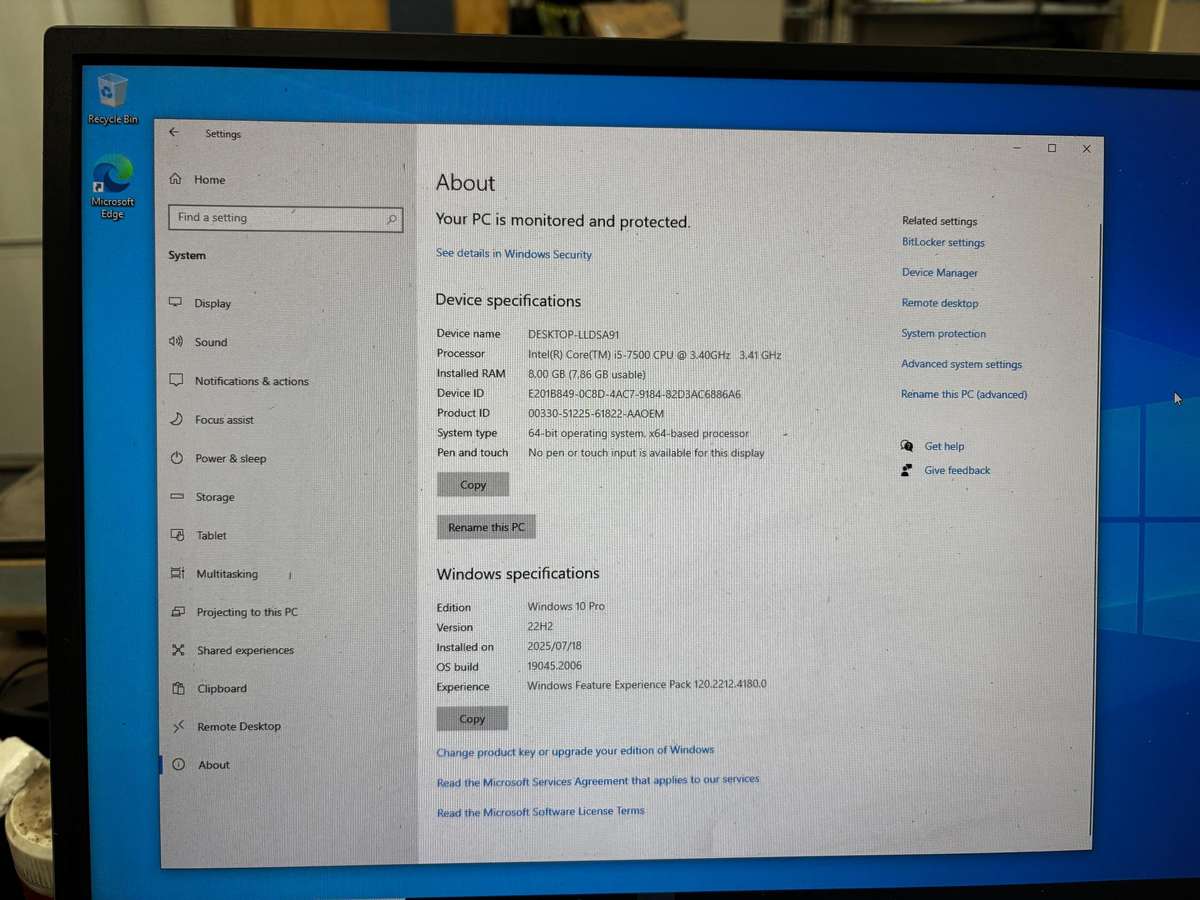 Dell Optiplex 5050 i5 7th gen