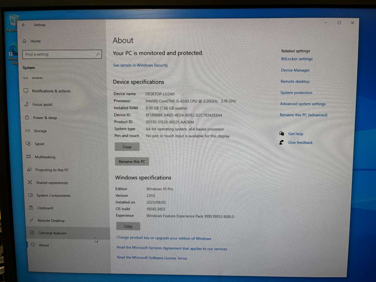 Optilpex 5050 - Dell Desktop 6th Gen