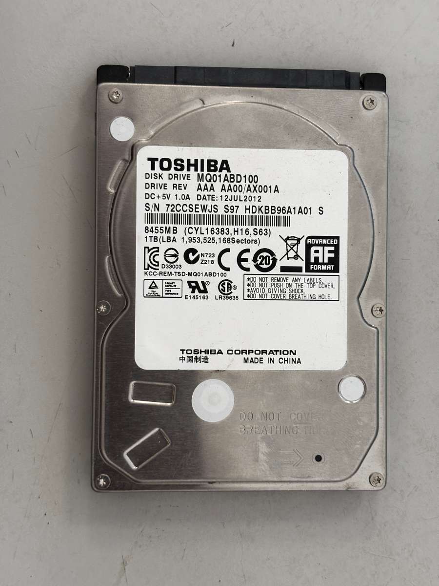 HDD - 1TB Toshiba