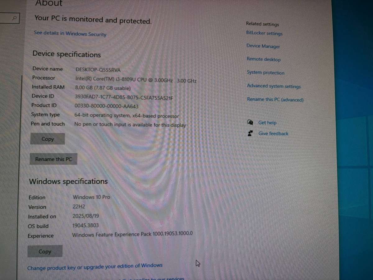 Intel NUC mini PC i3 8th Gen
