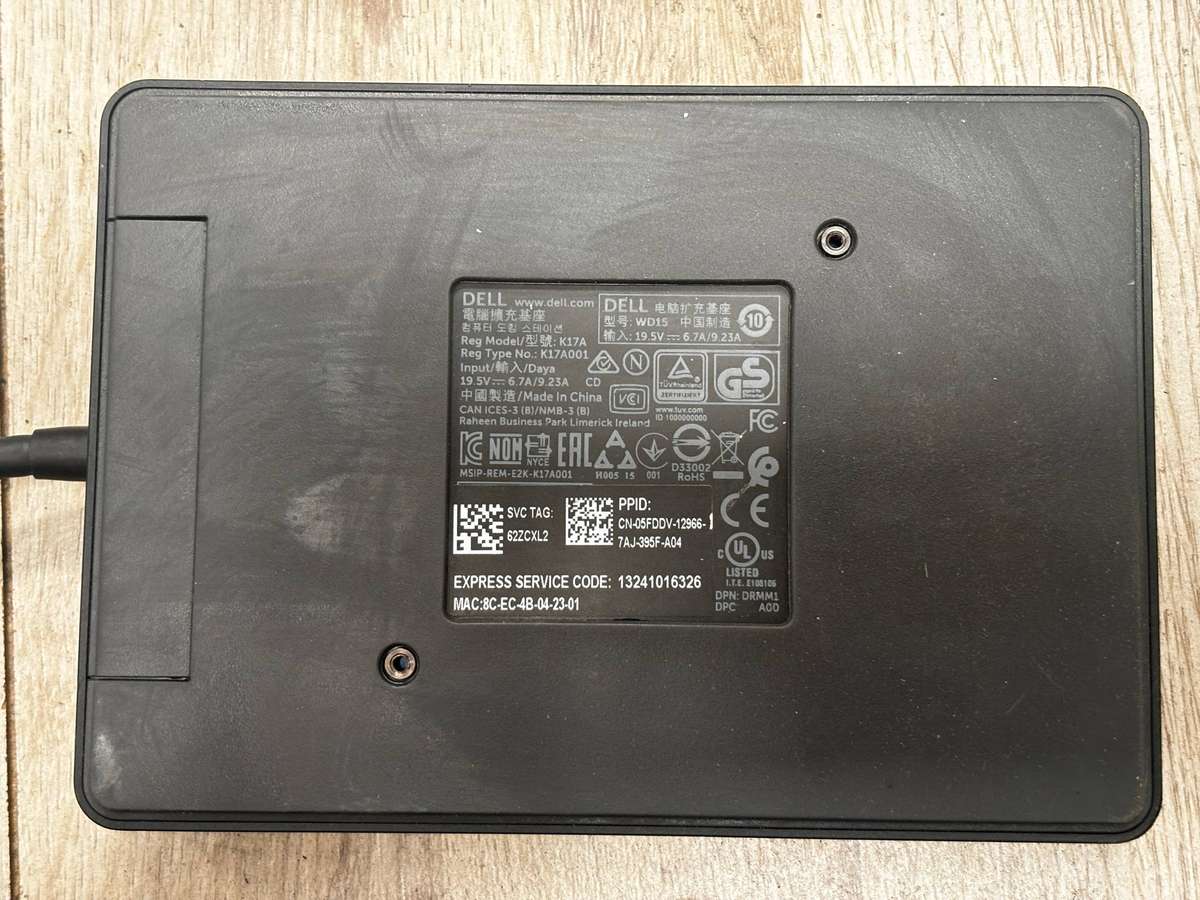 Dell laptop docking station