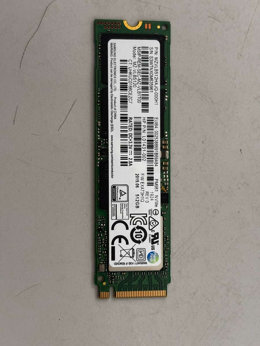 NVMe - 512GB Samsung