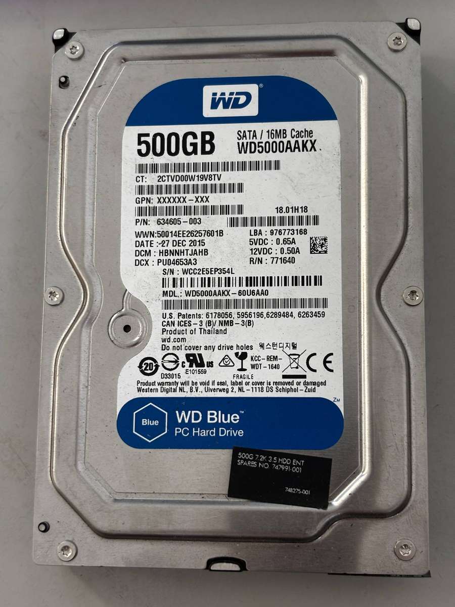 HDD - 500GB Western Digital