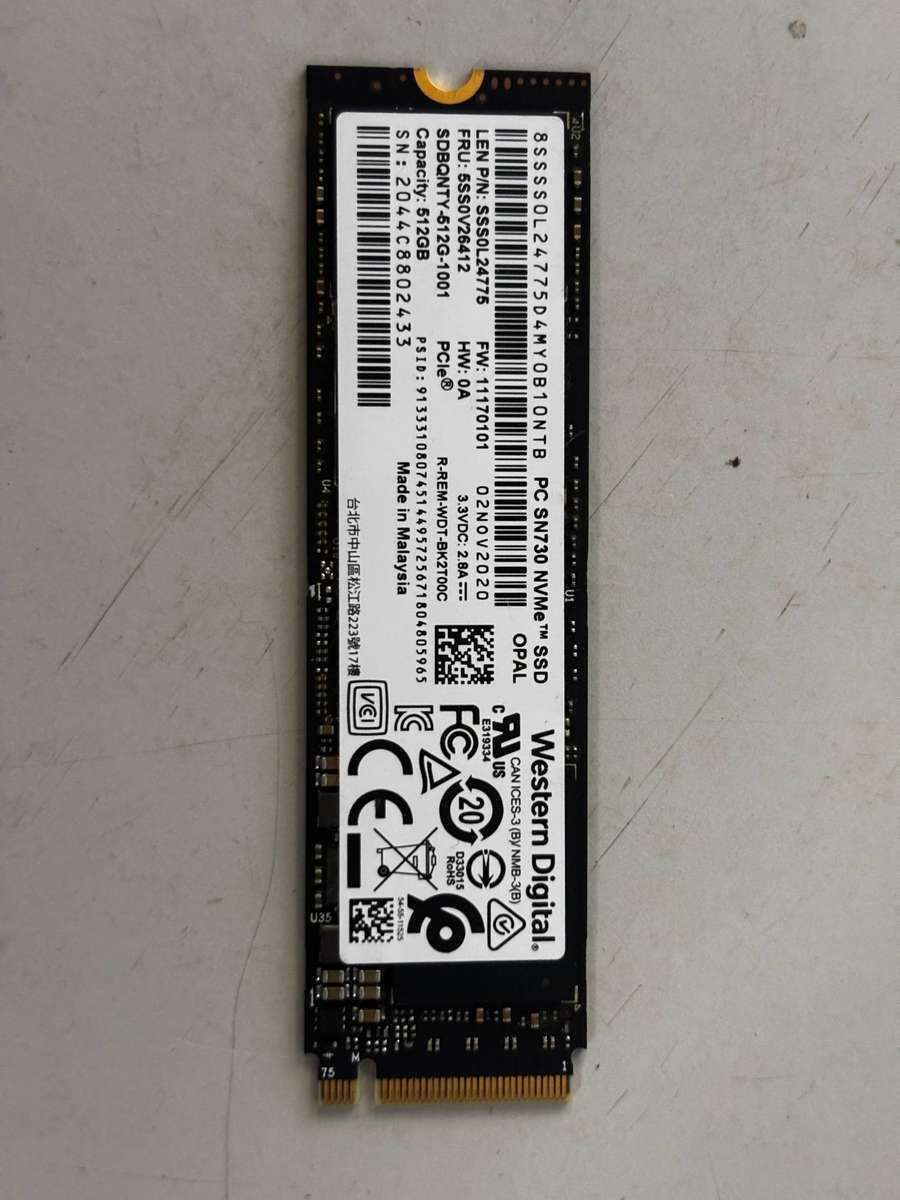 NVMe - 512GB Western Digital