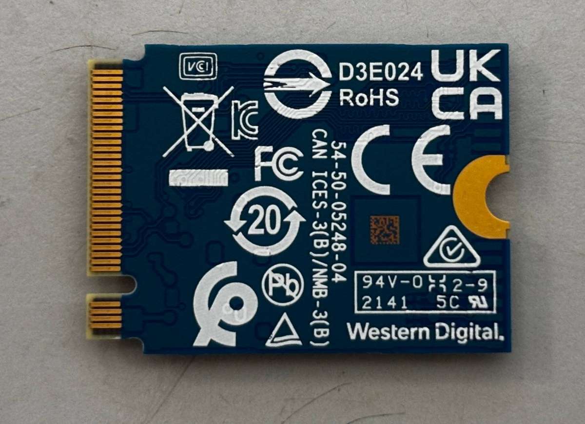 NVMe - 256GB Western Digital