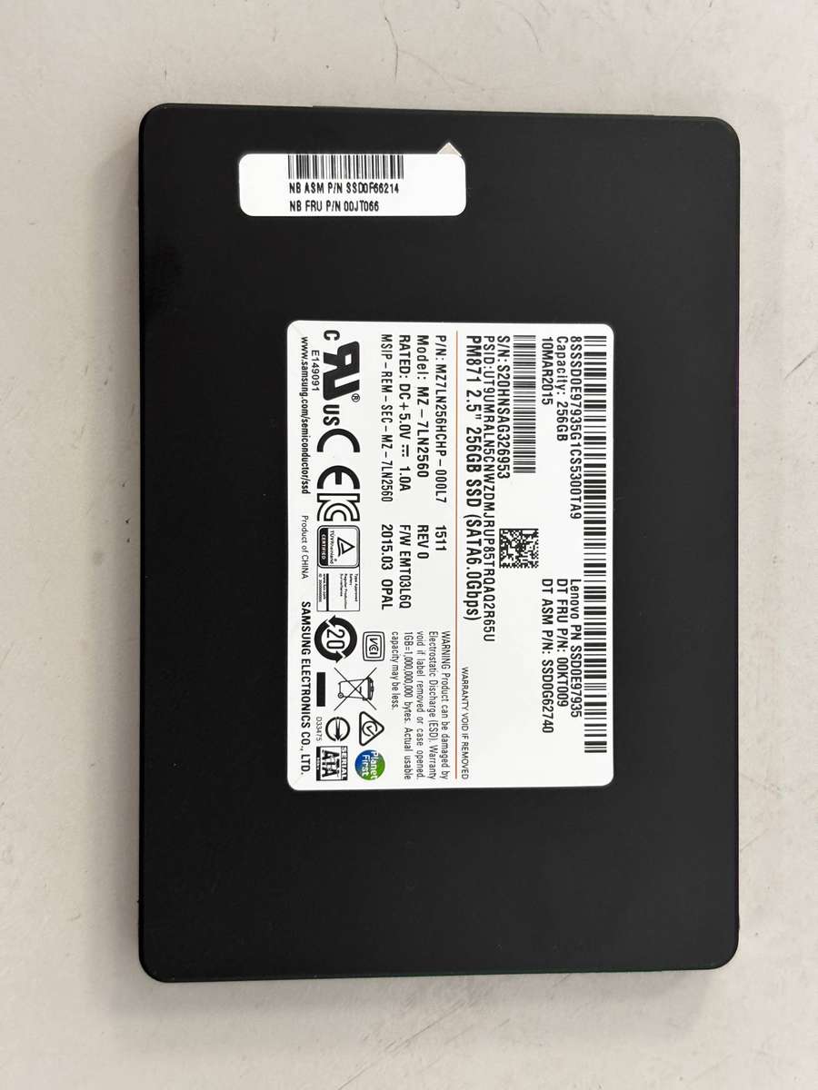 SSD - 256GB Samsung