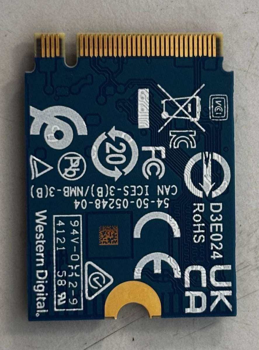 NVMe - 256GB Western Digital