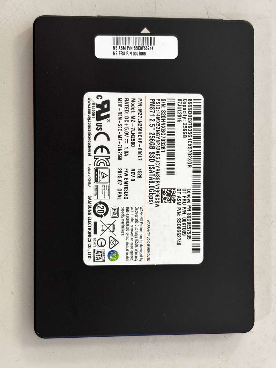 SSD - 256GB Samsung