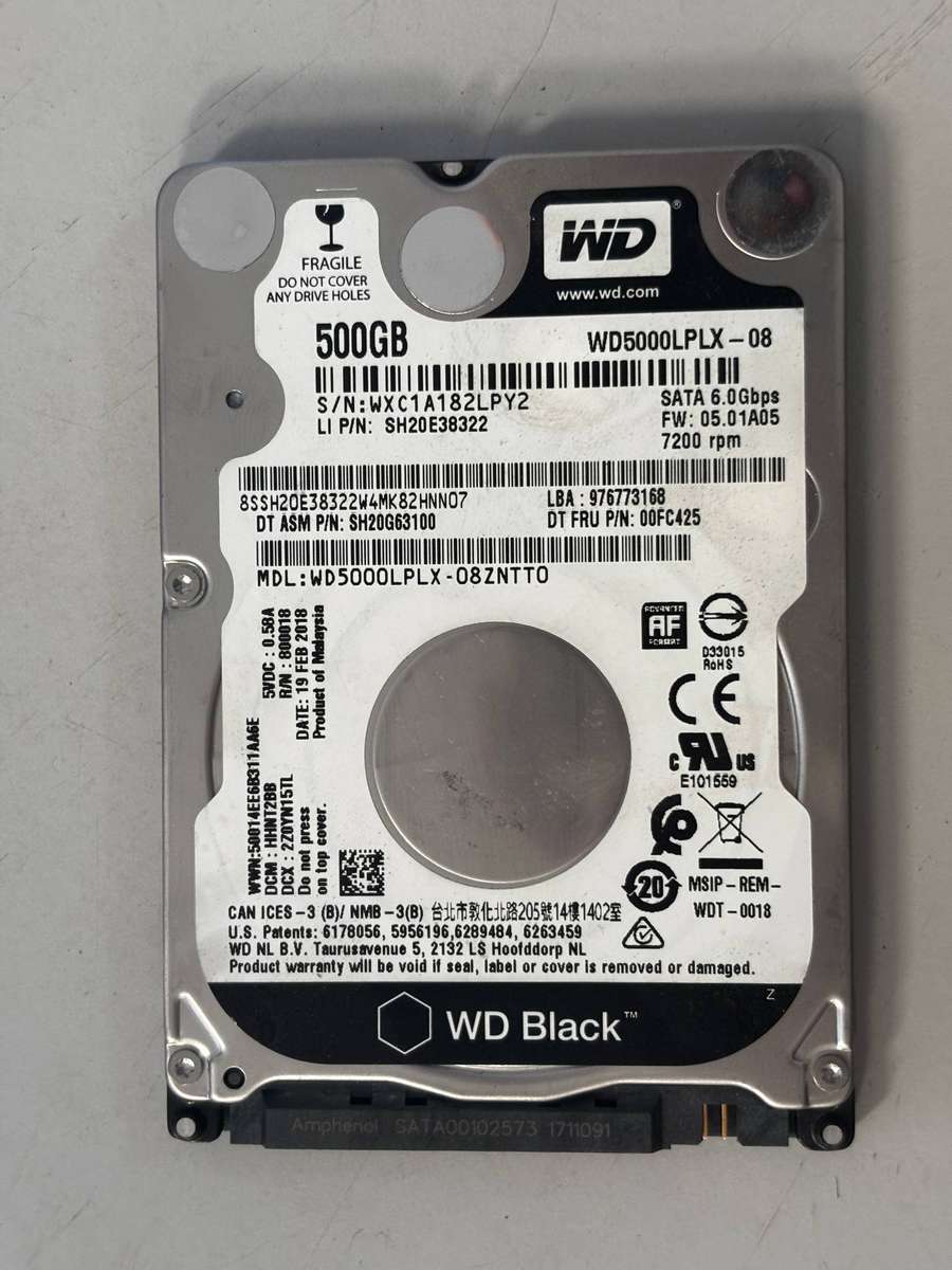 HDD - 500GB Western Digital