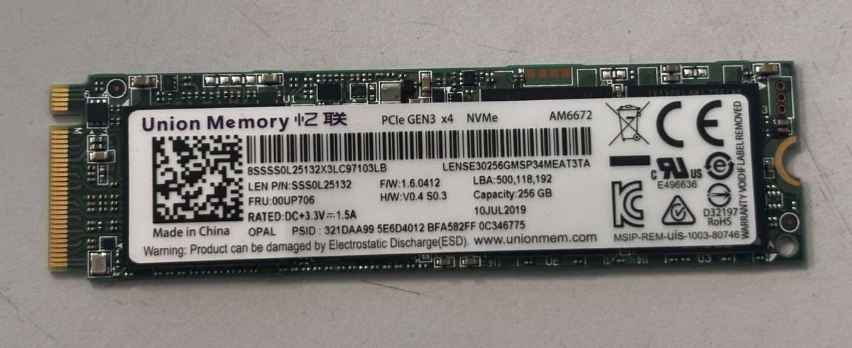 NVMe - 256GB Union Memory