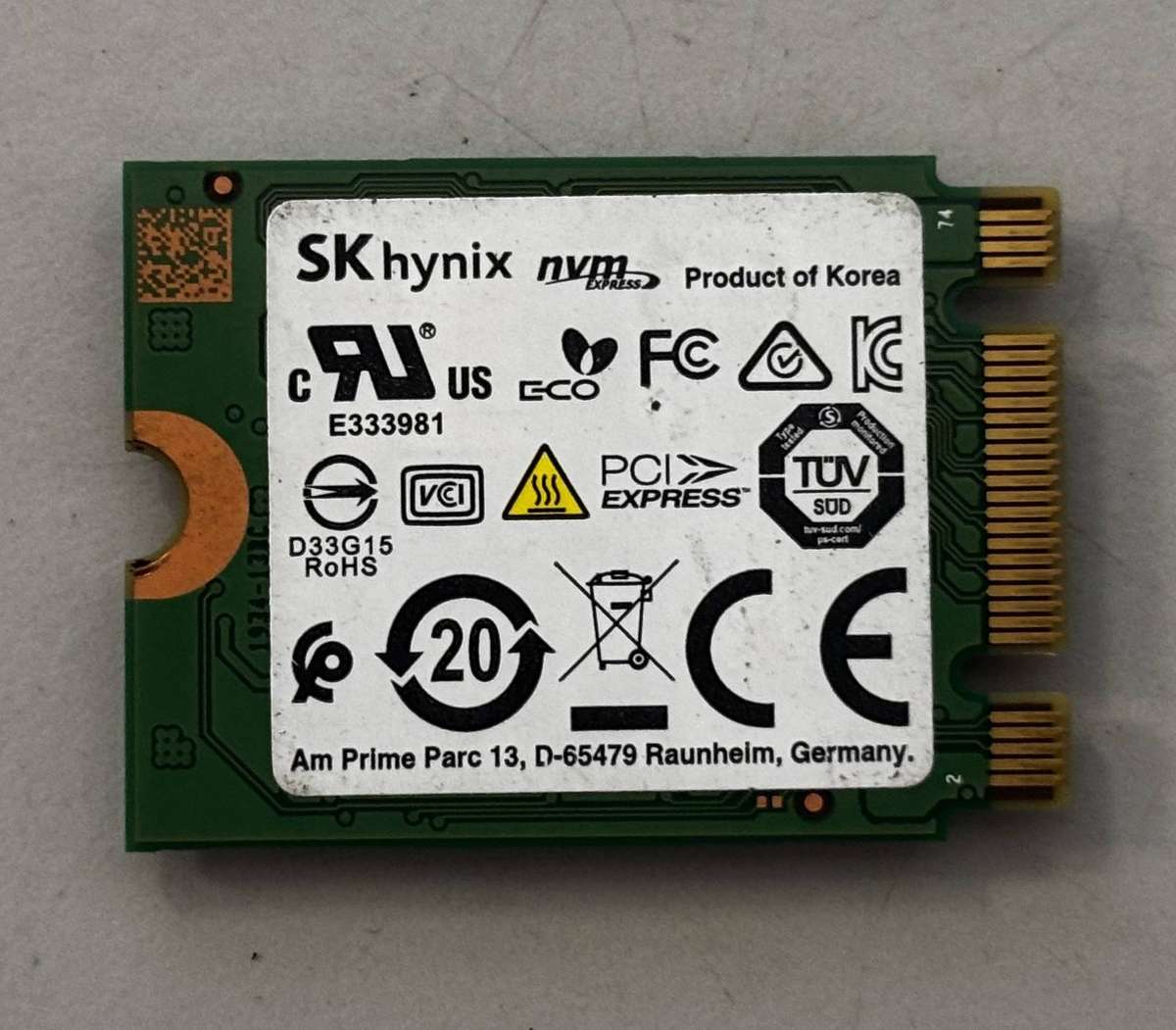 NVMe - 256GB SK Hynix